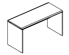 Стол письменный 70x120 на каркасе ДСП (2 скоса) Alta images