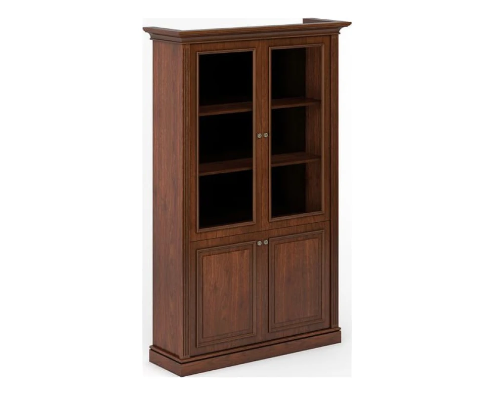 Шкаф со стеклянными дверками 1334x422x2100 Нью Интер / New Inter