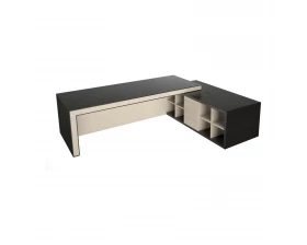 Стол руководителя с передней панелью матовый, правый 3075х2355х780 Belesa images