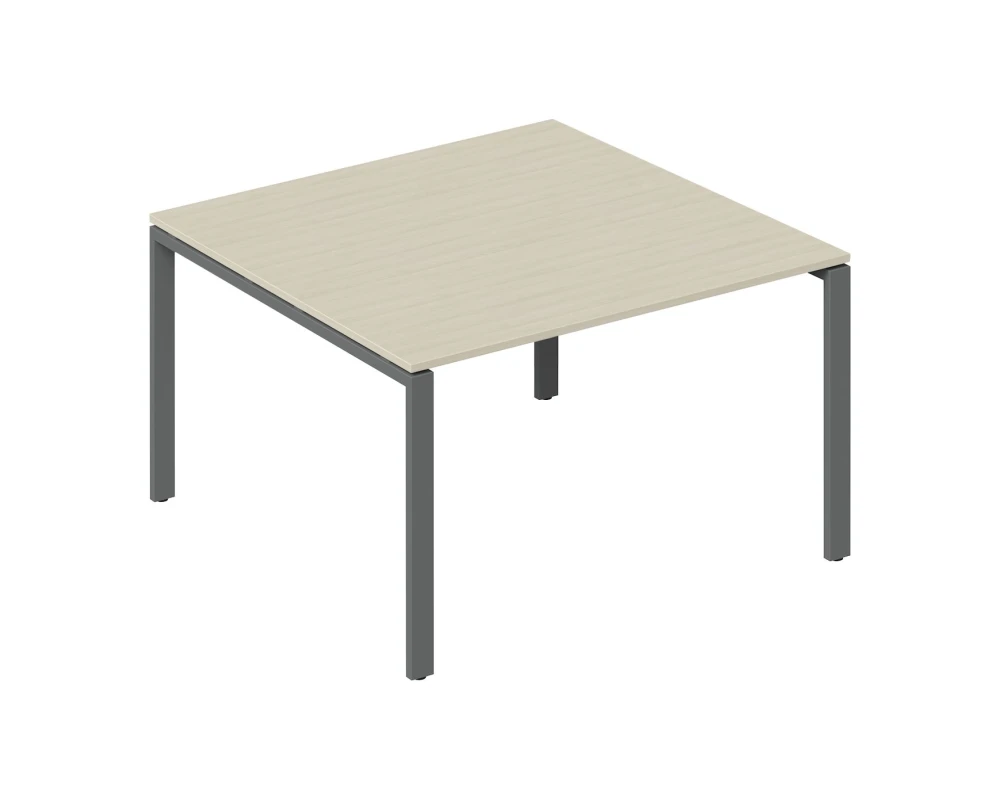 Стол для переговоров 120x123,6x75 Тренд Метал / Trend Metal Дуб феррара/Антрацит