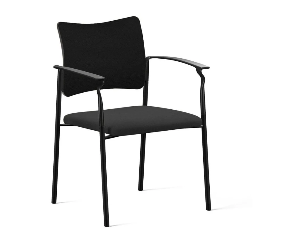 Кресло Pinko Black обитое на опорах Ткань, Черный