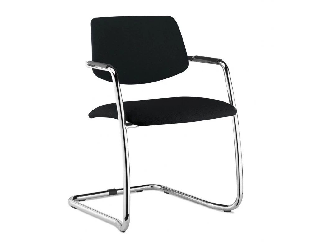 Кресло Urban на полозьях Ткань, Черный