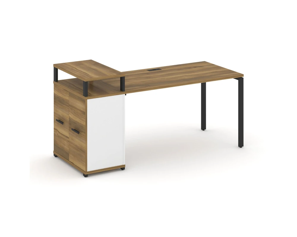 Стол рабочий с опорным распаш. шкафом с верх. горизонтом CN.SP-223 W 1800x720x917 Концепт / Concept