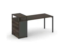 Стол рабочий с опорным распаш. шкафом с верх. горизонтом CN.SP-223 W 1800x720x917 Концепт / Concept images