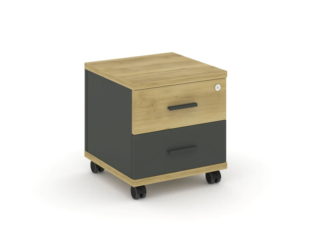 Тумба мобильная 2 ящ. CN.TUM-001 A 420x420x448 Концепт / Concept