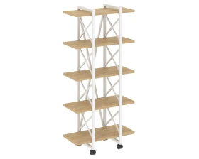 Стеллаж на колесных опорах - 5полок V 800х400х1704 Лофт / Loft images