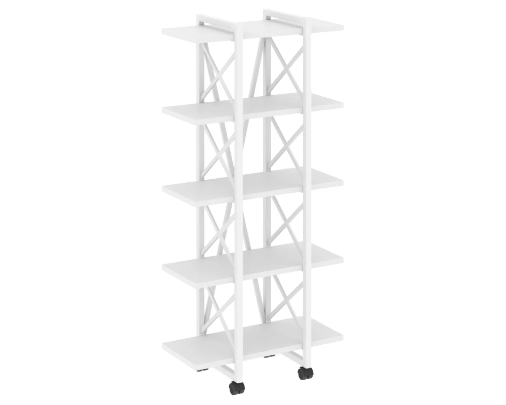 Стеллаж на колесных опорах - 5полок V 800х400х1704 Лофт / Loft
