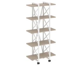 Стеллаж на колесных опорах - 5полок V 800х400х1704 Лофт / Loft images