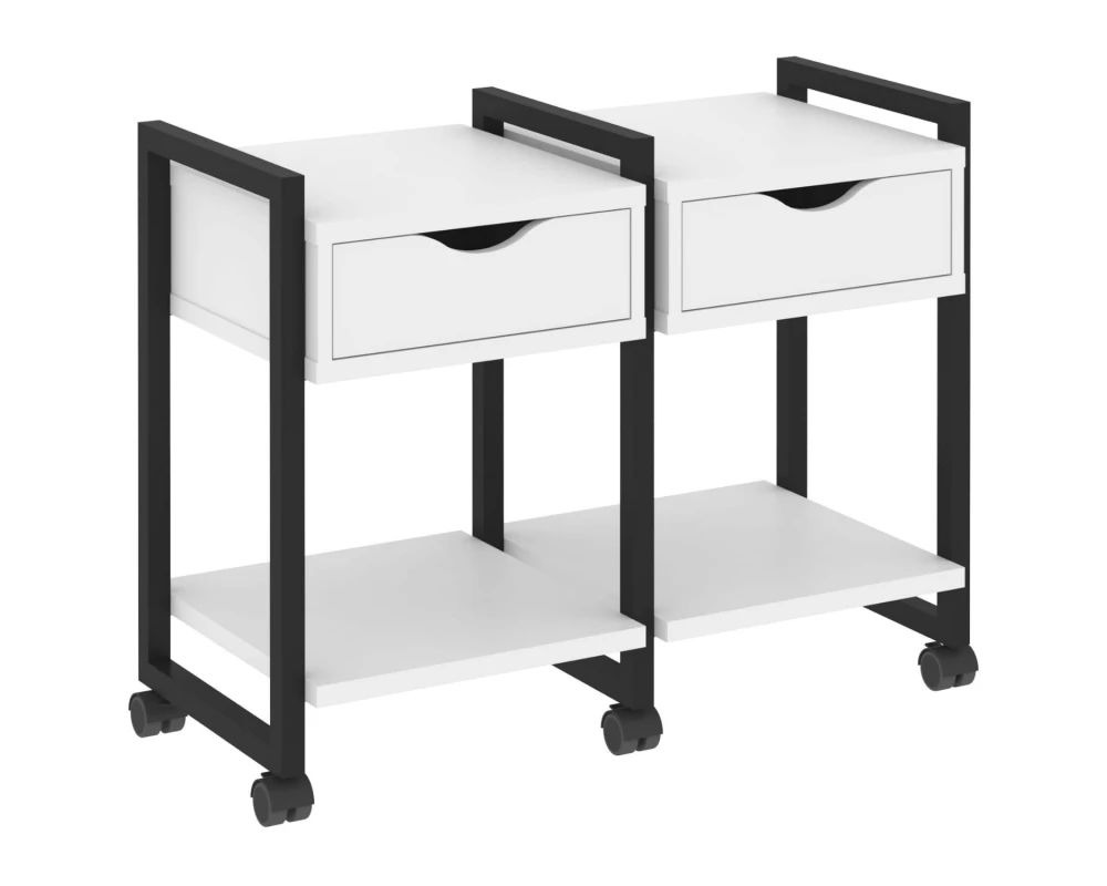 Тумба на колесных опорах наборная. Вариант №1 970х460х767 Лофт / Loft