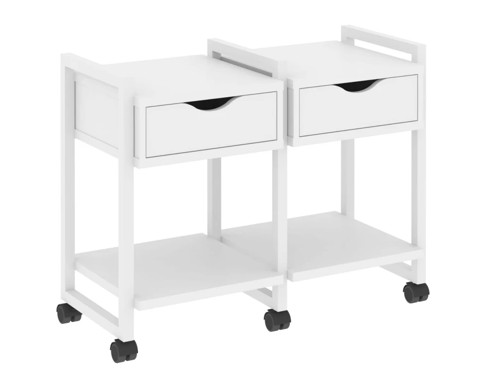 Тумба на колесных опорах наборная. Вариант №1 970х460х767 Лофт / Loft