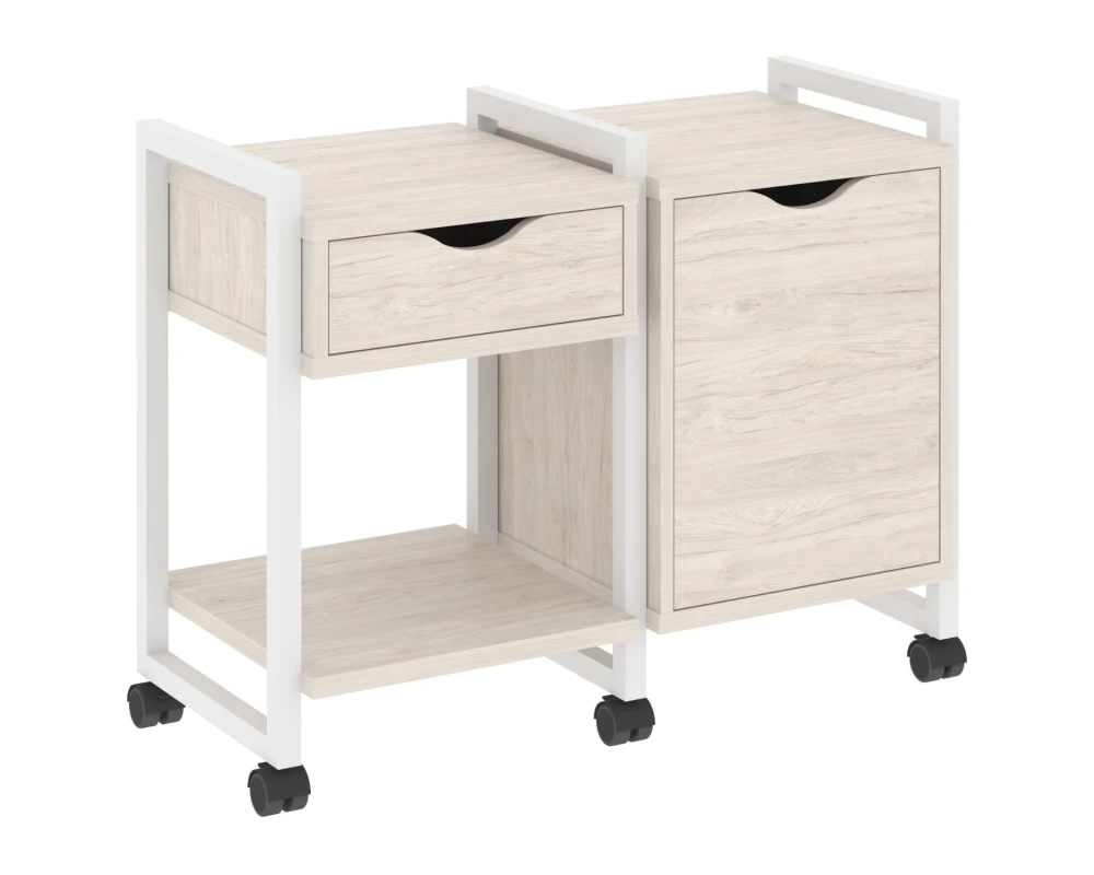 Тумба на колесных опорах наборная. Вариант №3 970х460х767 Лофт / Loft