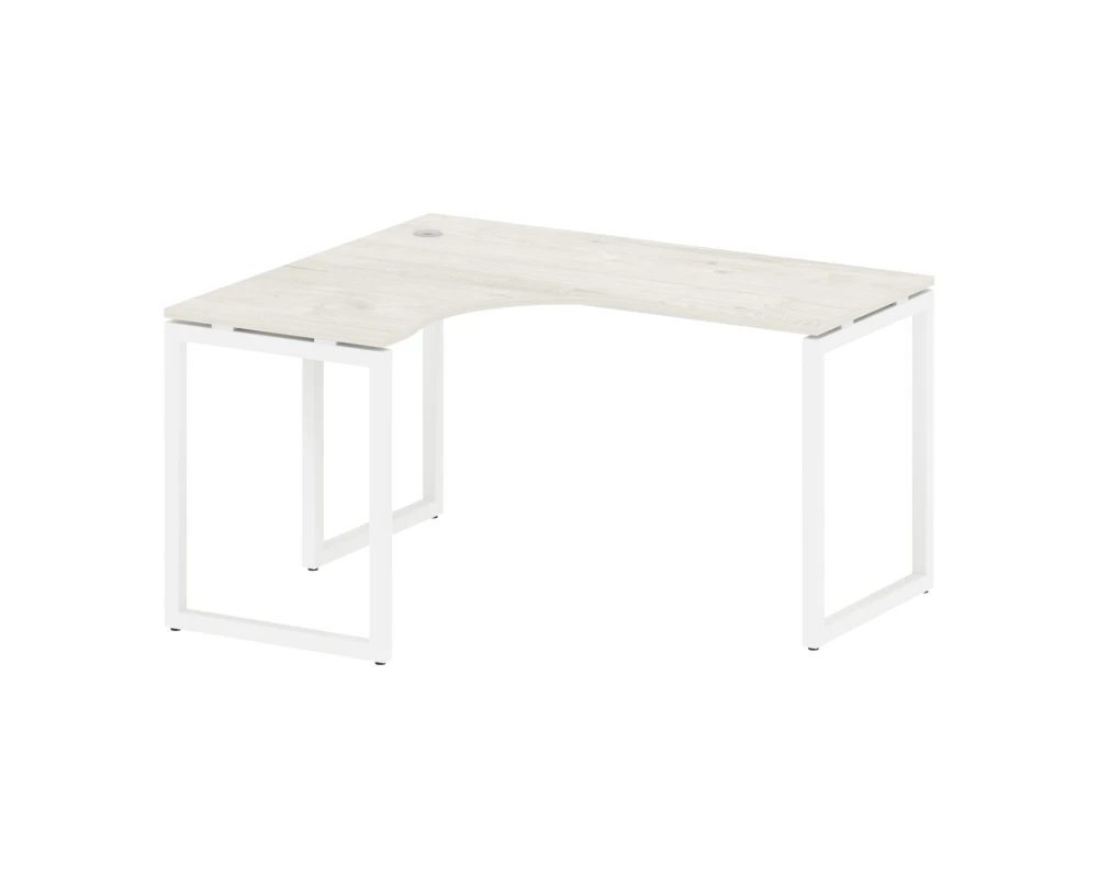 Стол криволинейный левый на О-образном м/к 1400x1200x750 Метал Систем Куатро 4х4 / Metal System Quattro 4x4