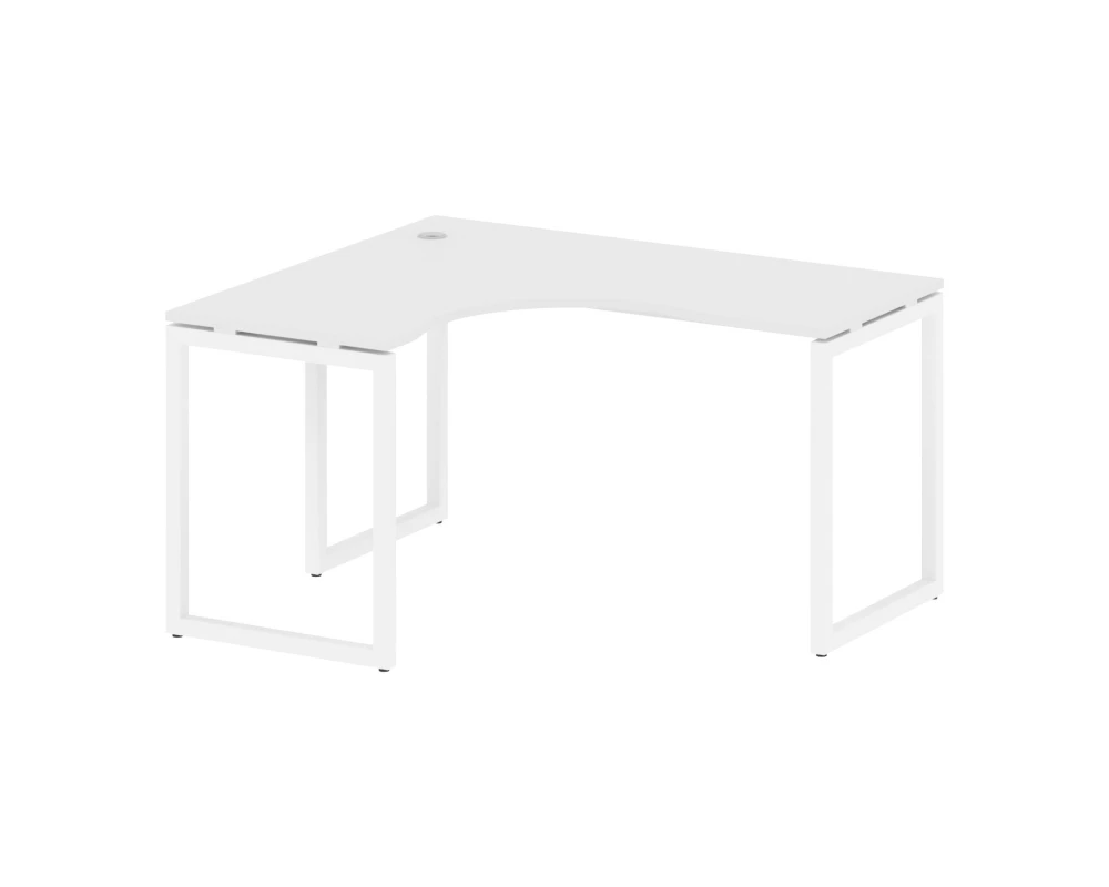 Стол криволинейный левый на О-образном м/к 1400x1200x750 Метал Систем Куатро 4х4 / Metal System Quattro 4x4