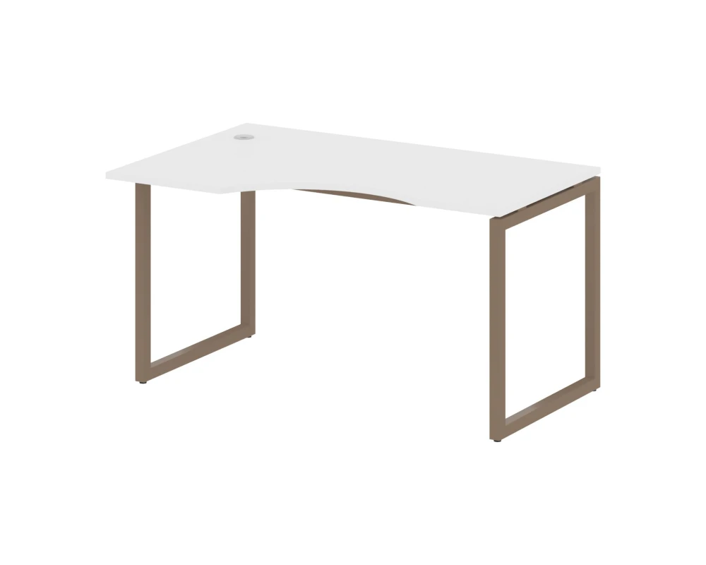 Стол криволинейный левый на О-образном м/к 1400x900x750 Метал Систем Куатро 4х4 / Metal System Quattro 4x4