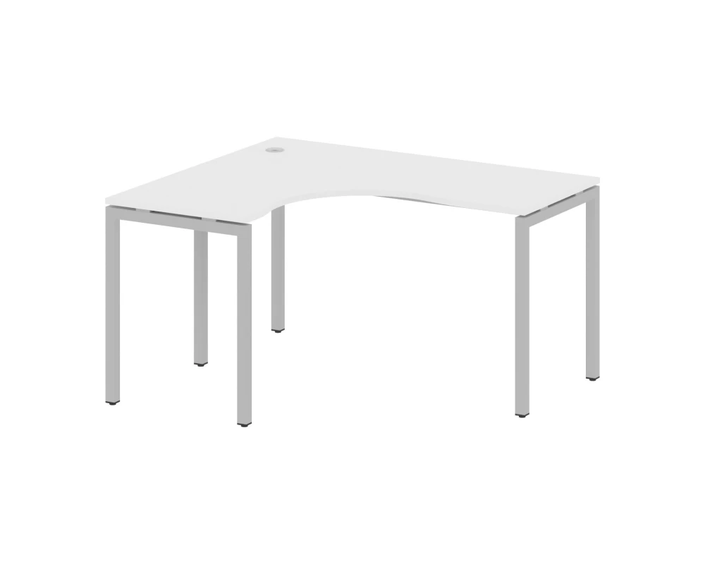 Стол криволинейный левый на П-образном м/к 1400x1200x750 Метал Систем Куатро 4х4 / Metal System Quattro 4x4