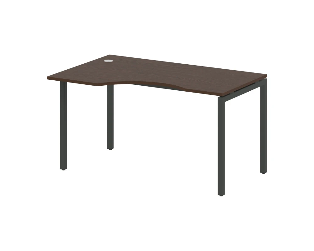 Стол криволинейный левый на П-образном м/к 1400x900x750 Метал Систем Куатро 4х4 / Metal System Quattro 4x4