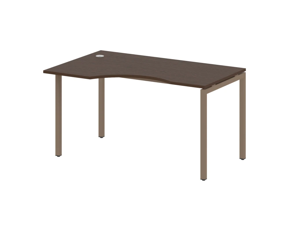 Стол криволинейный левый на П-образном м/к 1400x900x750 Метал Систем Куатро 4х4 / Metal System Quattro 4x4