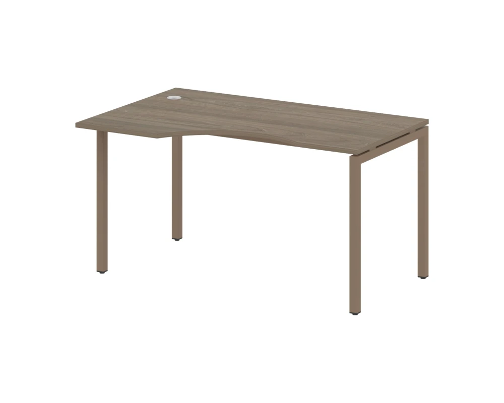 Стол криволинейный левый на П-образном м/к 1400x900x750 Метал Систем Куатро 4х4 / Metal System Quattro 4x4