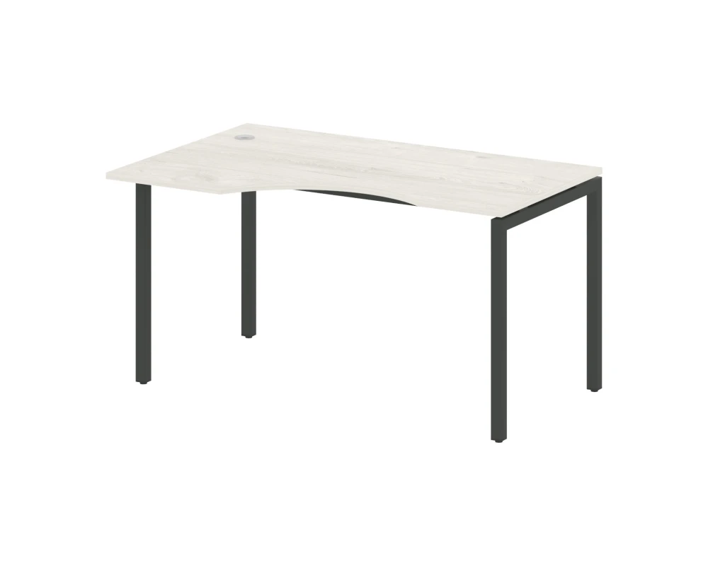 Стол криволинейный левый на П-образном м/к 1400x900x750 Метал Систем Куатро 4х4 / Metal System Quattro 4x4