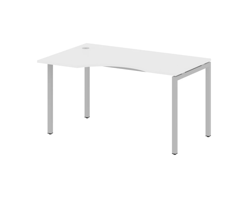 Стол криволинейный левый на П-образном м/к 1400x900x750 Метал Систем Куатро 4х4 / Metal System Quattro 4x4