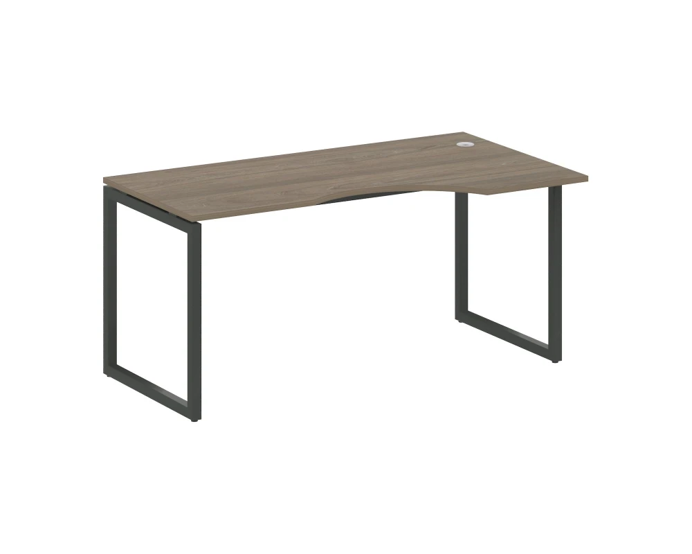 Стол криволинейный правый на О-образном м/к 1600x900x750 Метал Систем Куатро 4х4 / Metal System Quattro 4x4