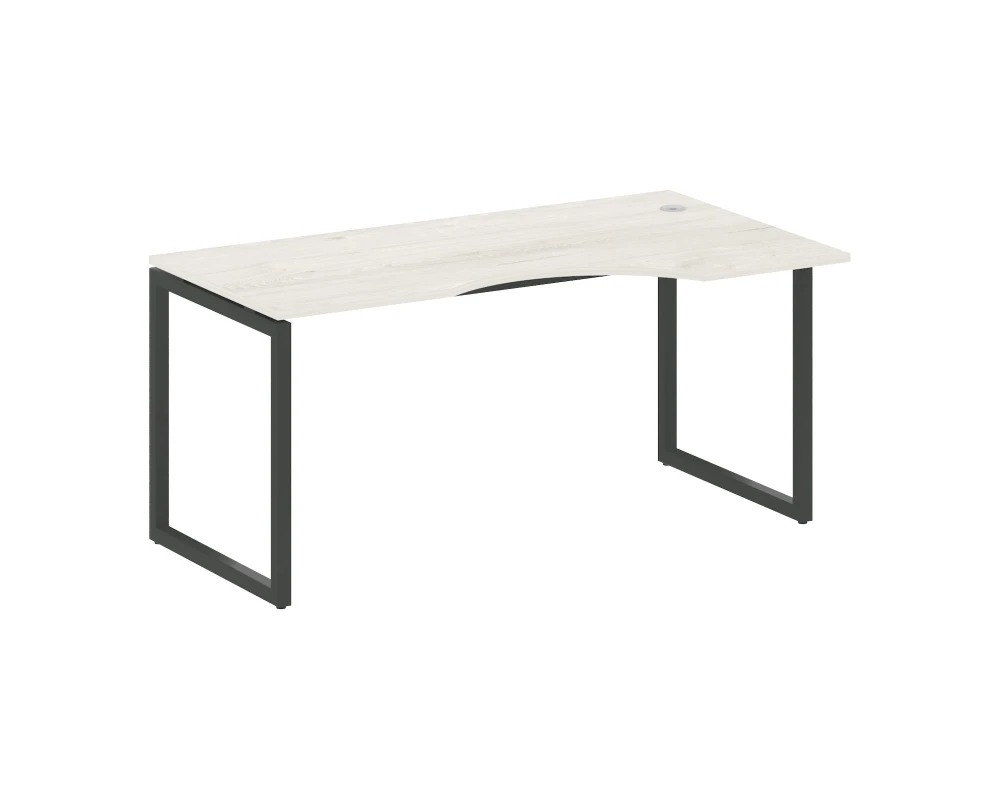 Стол криволинейный правый на О-образном м/к 1600x900x750 Метал Систем Куатро 4х4 / Metal System Quattro 4x4