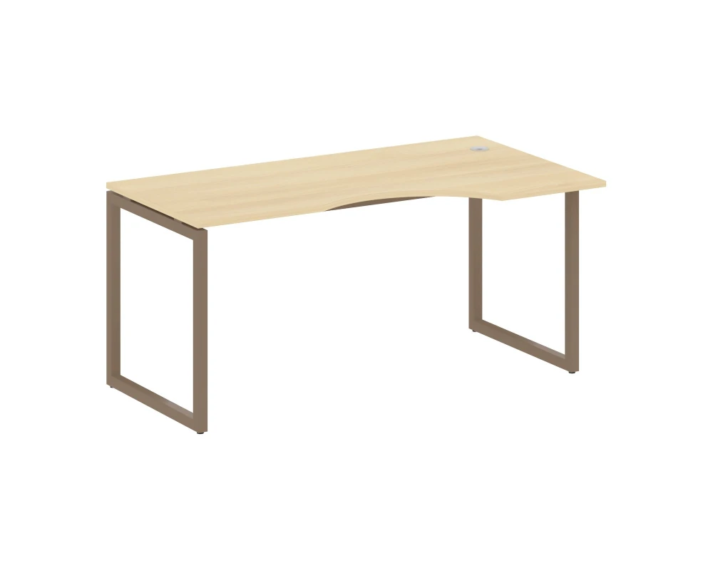 Стол криволинейный правый на О-образном м/к 1600x900x750 Метал Систем Куатро 4х4 / Metal System Quattro 4x4