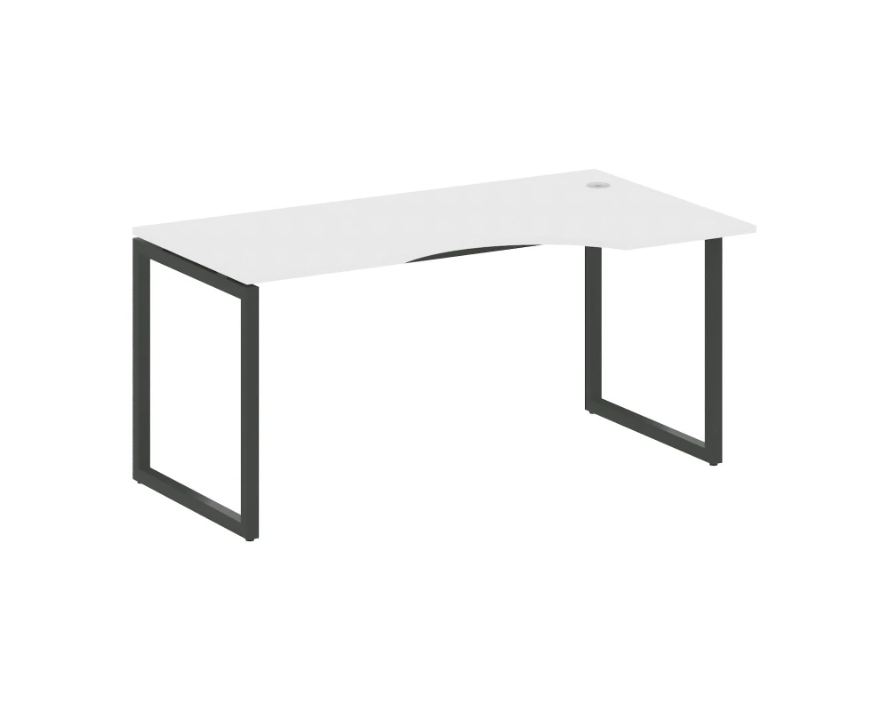 Стол криволинейный правый на О-образном м/к 1600x900x750 Метал Систем Куатро 4х4 / Metal System Quattro 4x4