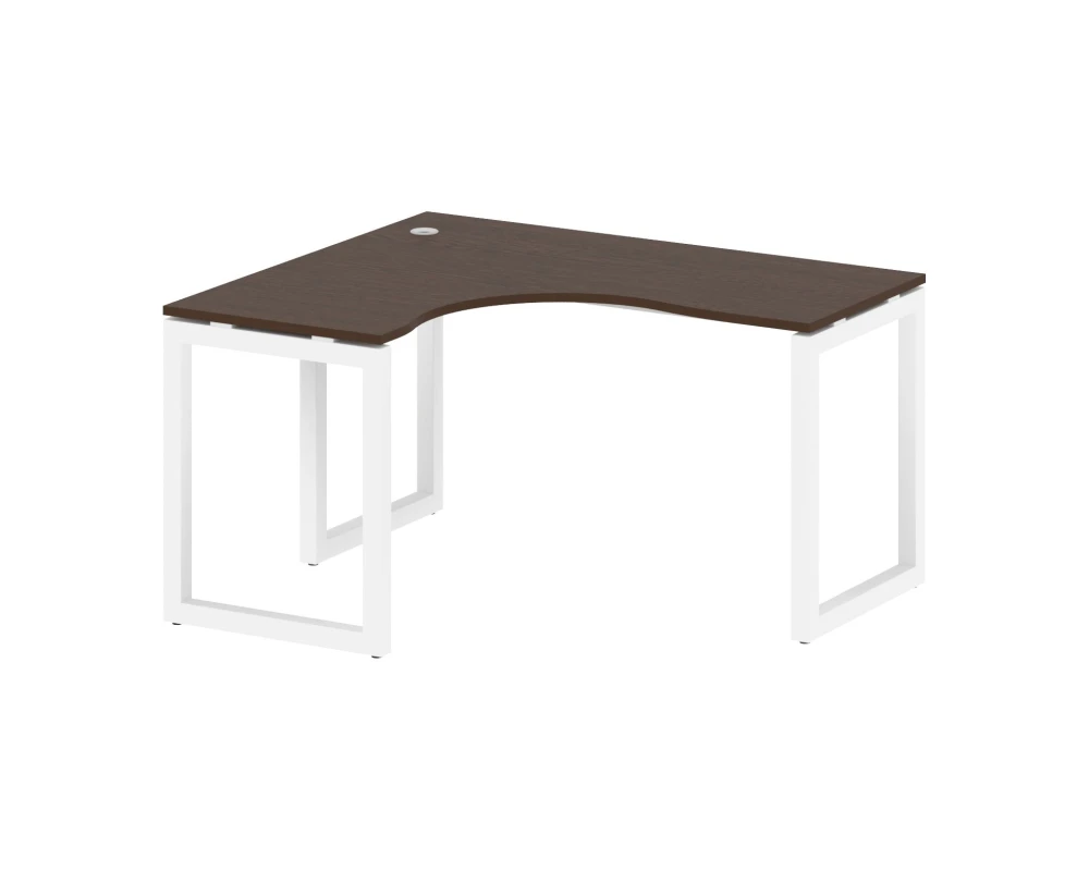 Стол криволинейный левый на О-образном м/к 1400x1200x750 Метал Систем Куатро 5x5 / Metal System Quattro 5x5