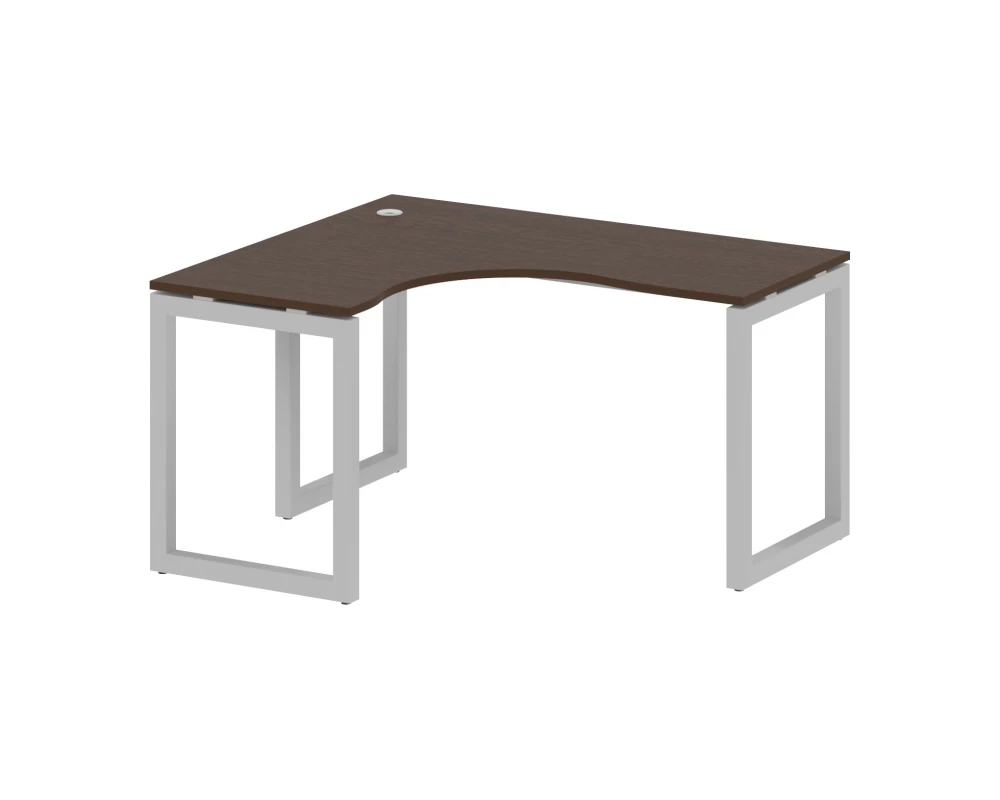 Стол криволинейный левый на О-образном м/к 1400x1200x750 Метал Систем Куатро 5x5 / Metal System Quattro 5x5