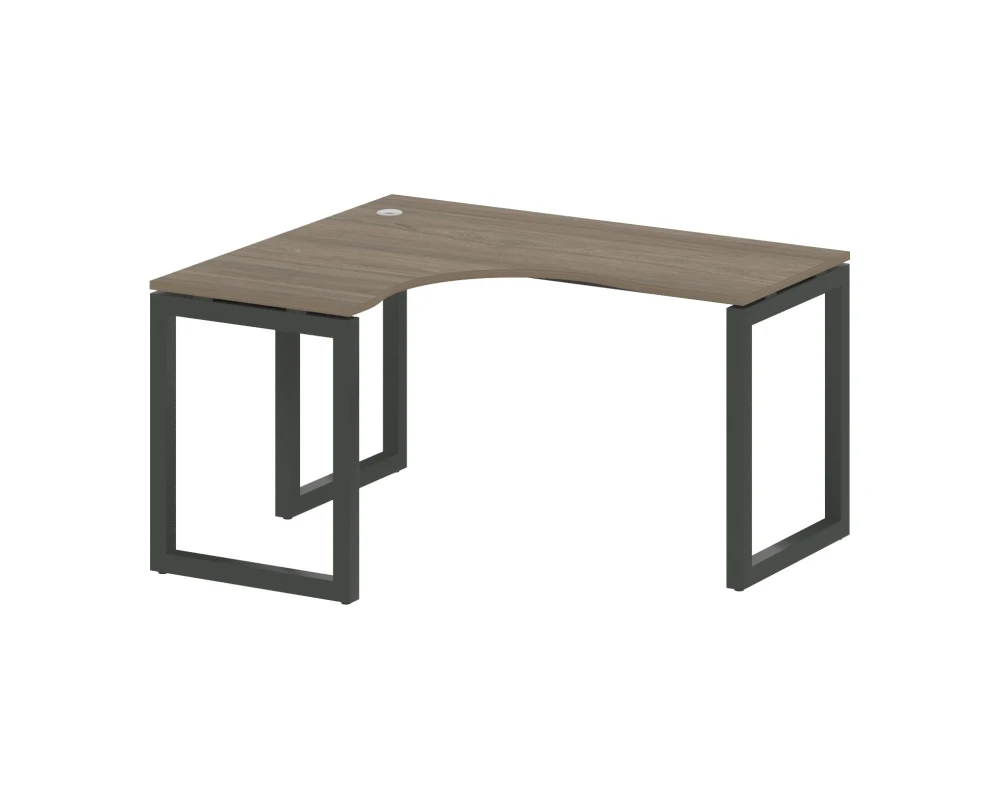 Стол криволинейный левый на О-образном м/к 1400x1200x750 Метал Систем Куатро 5x5 / Metal System Quattro 5x5