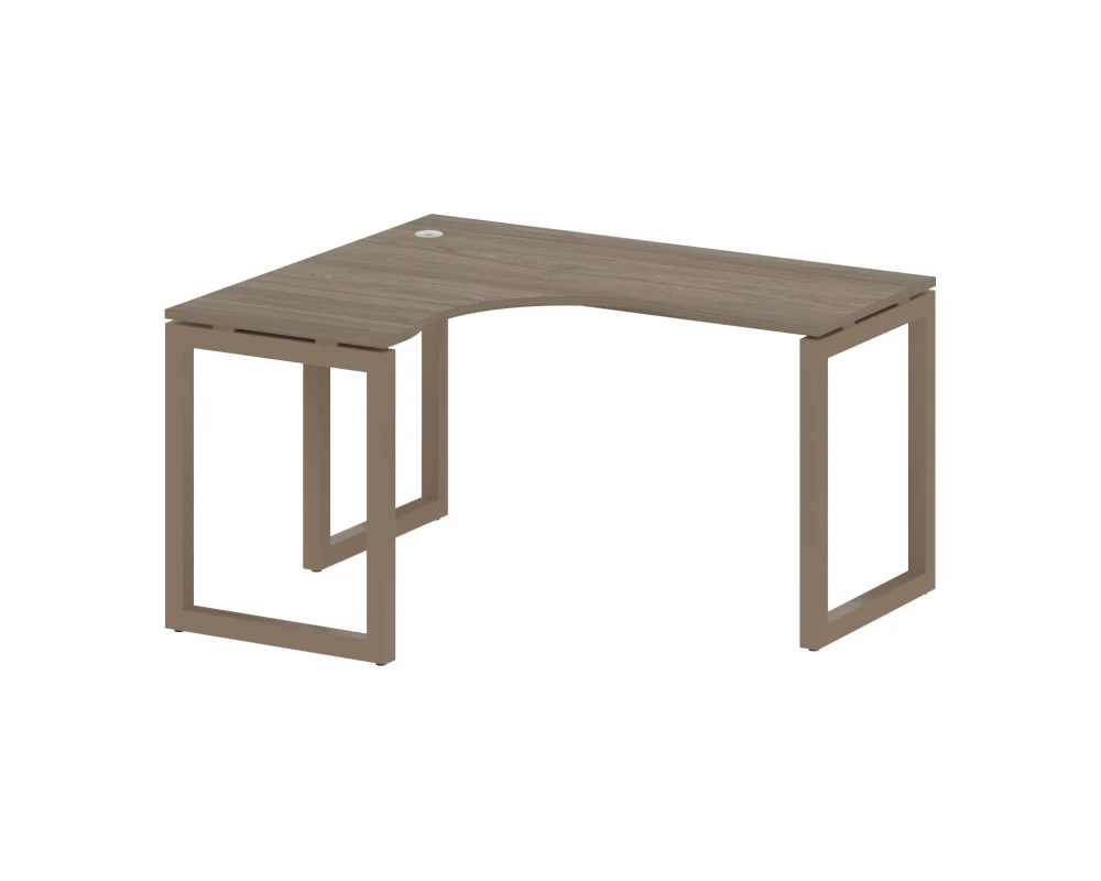 Стол криволинейный левый на О-образном м/к 1400x1200x750 Метал Систем Куатро 5x5 / Metal System Quattro 5x5