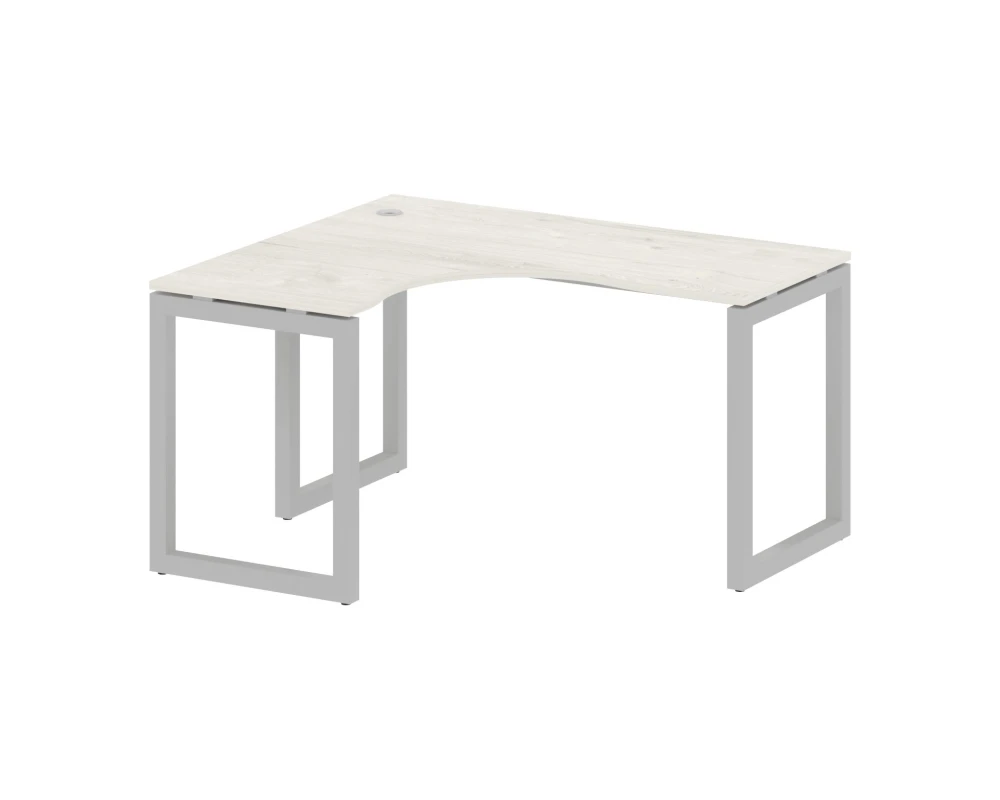 Стол криволинейный левый на О-образном м/к 1400x1200x750 Метал Систем Куатро 5x5 / Metal System Quattro 5x5