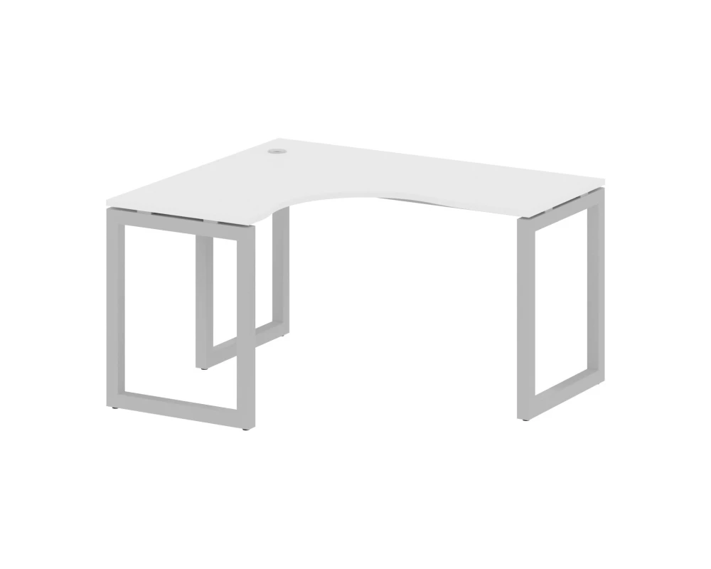 Стол криволинейный левый на О-образном м/к 1400x1200x750 Метал Систем Куатро 5x5 / Metal System Quattro 5x5