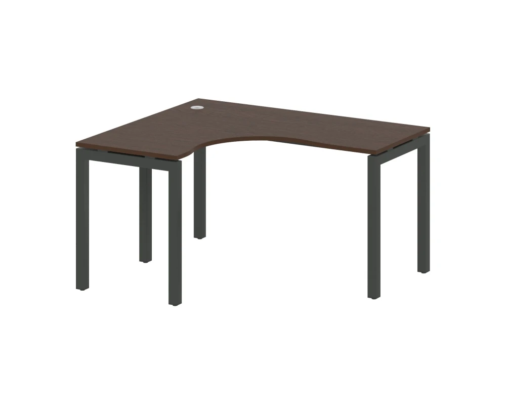 Стол криволинейный левый на П-образном м/к 1400x1200x750 Метал Систем Куатро 5x5 / Metal System Quattro 5x5