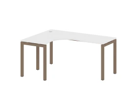 Стол криволинейный левый на П-образном м/к 1600x1200x750 Метал Систем Куатро 5x5 / Metal System Quattro 5x5 images