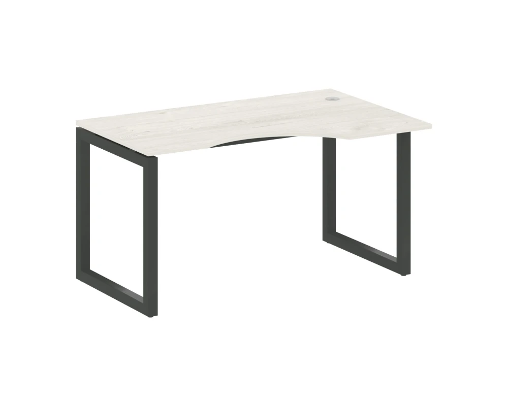 Стол криволинейный правый на О-образном м/к 1400x900x750 Метал Систем Куатро 5x5 / Metal System Quattro 5x5