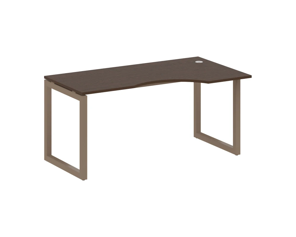 Стол криволинейный правый на О-образном м/к 1600x900x750 Метал Систем Куатро 5x5 / Metal System Quattro 5x5