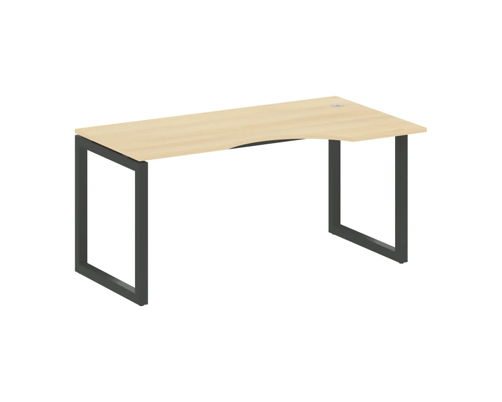 Стол криволинейный правый на О-образном м/к 1600x900x750 Метал Систем Куатро 5x5 / Metal System Quattro 5x5