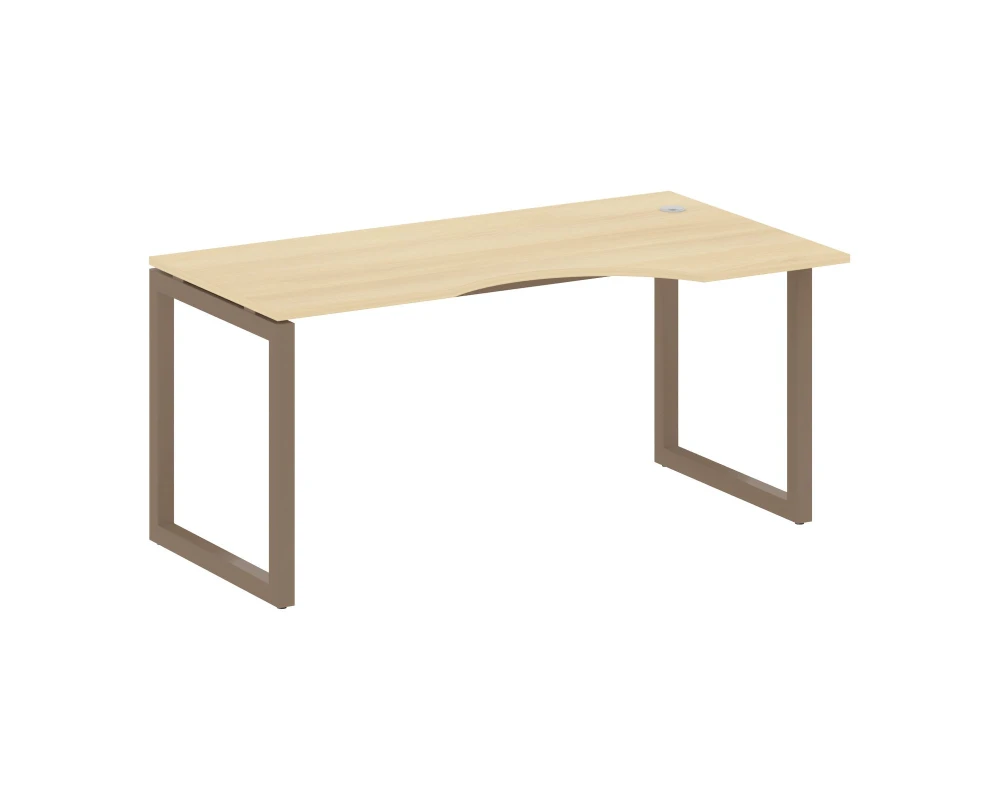 Стол криволинейный правый на О-образном м/к 1600x900x750 Метал Систем Куатро 5x5 / Metal System Quattro 5x5