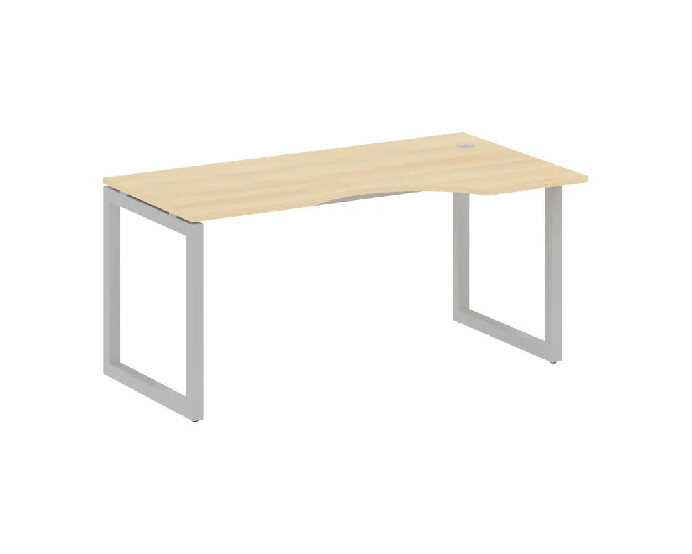 Стол криволинейный правый на О-образном м/к 1600x900x750 Метал Систем Куатро 5x5 / Metal System Quattro 5x5