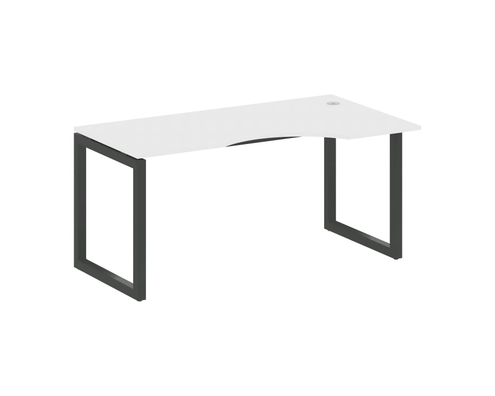 Стол криволинейный правый на О-образном м/к 1600x900x750 Метал Систем Куатро 5x5 / Metal System Quattro 5x5