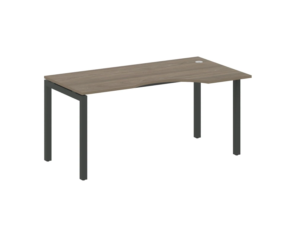 Стол криволинейный правый на П-образном м/к 1600x900x750 Метал Систем Куатро 5x5 / Metal System Quattro 5x5