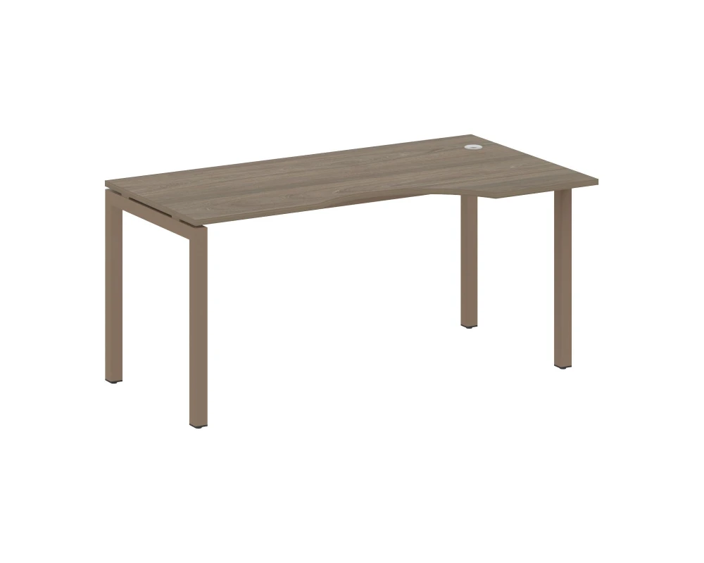 Стол криволинейный правый на П-образном м/к 1600x900x750 Метал Систем Куатро 5x5 / Metal System Quattro 5x5