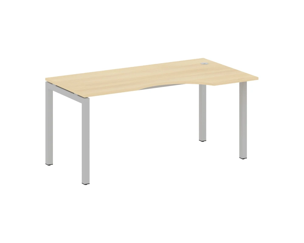 Стол криволинейный правый на П-образном м/к 1600x900x750 Метал Систем Куатро 5x5 / Metal System Quattro 5x5