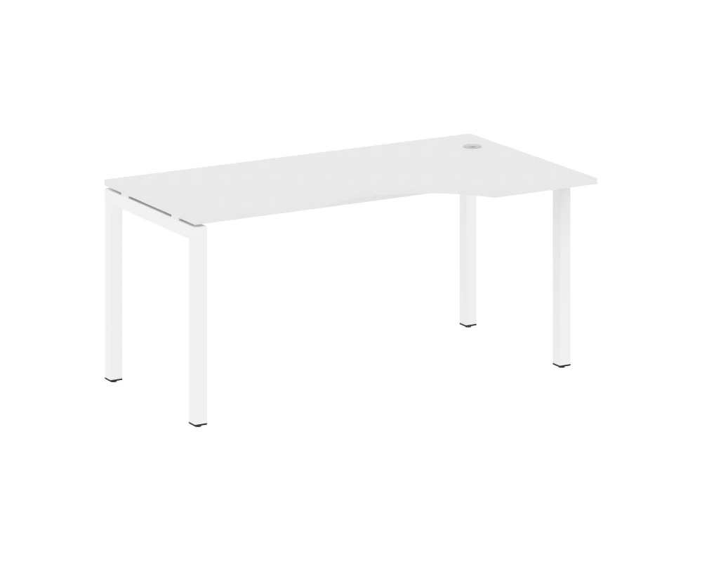 Стол криволинейный правый на П-образном м/к 1600x900x750 Метал Систем Куатро 5x5 / Metal System Quattro 5x5