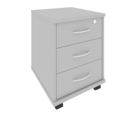 Офисная тумба подкатная 3 ящика с замком Рива / Riva