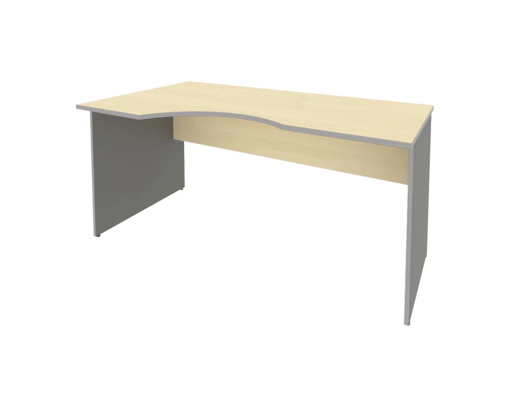 Офисный стол криволинейный левый 1600x900x755 Riva