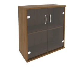 Шкаф низкий широкий 2 низкие двери стекло Рива / Riva images