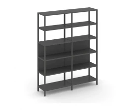 Двухсекционный стеллаж пятиярусный 1590х400х1980 Shelf System images